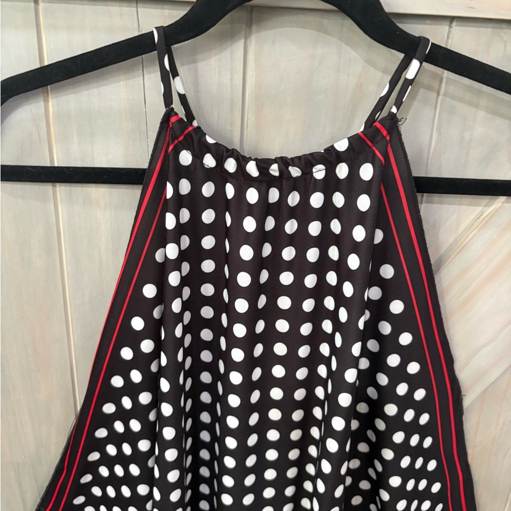Zara Black and Red Polka Dot Tank Top - Picture 2 of 8